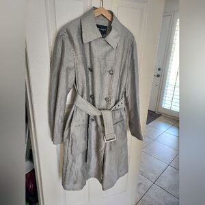 Emporio Armani Light Gray Trench Coat
